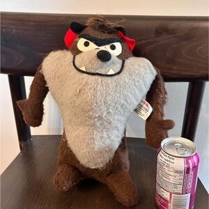 1970s VTG Tasmanian devil wire plush with tags Warner Bros.